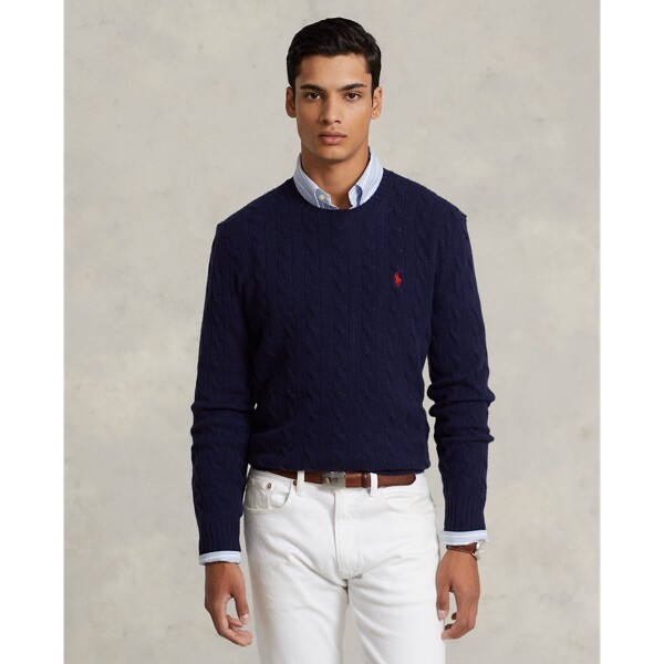 Polo Ralph Lauren Cable-Knit Wool-Cashmere Sweater (MNPOSWE16821187400)