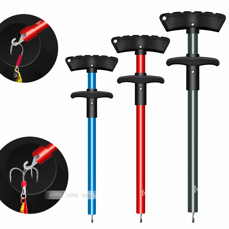Fishing Hook Remover with Squeeze Puller Handle Fishing Lure Hook Extractor Puller Fish Hook Tool
