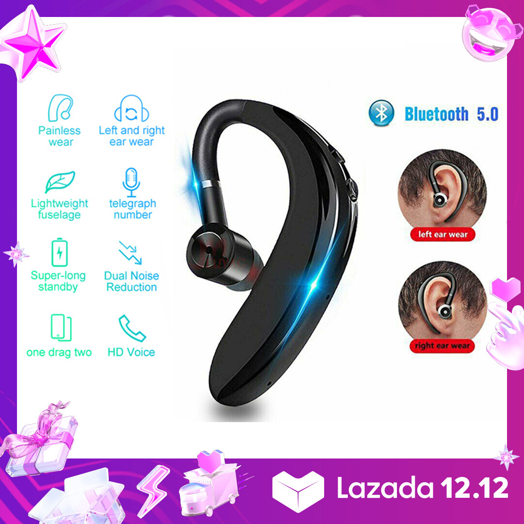 Vitog S109 Bluetooth Earphone With HD Mic,Long Standby Wireless 5.0 Business Handsfree Noise Cancelling Bluetooth Headsets For Samsung Oppo Xiaomi Huawei Realme ViVo Redmi Mobile Phone/Tablets/Laptop