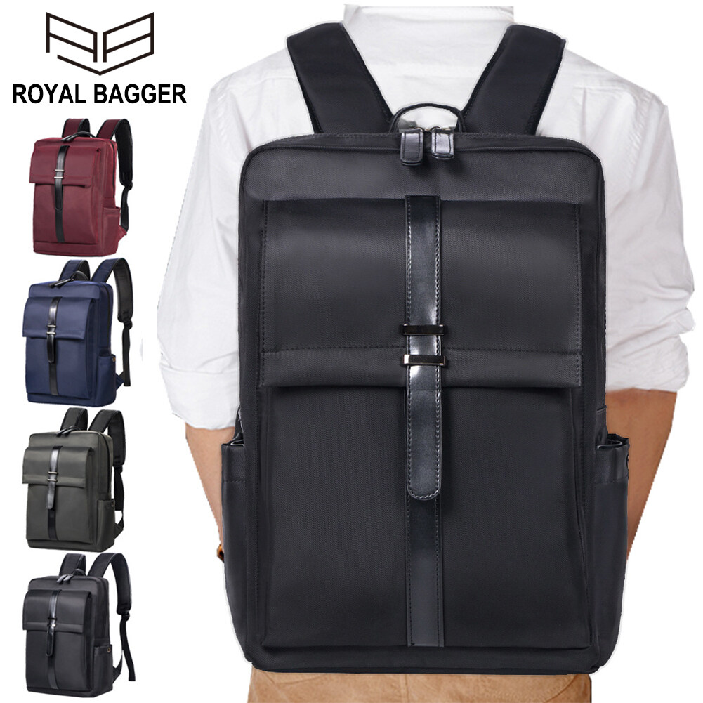 Royal Bagger Backpack For Men Waterproof Nylon New Business Laptop Backpacks Fashion Shoulder Bag Casual