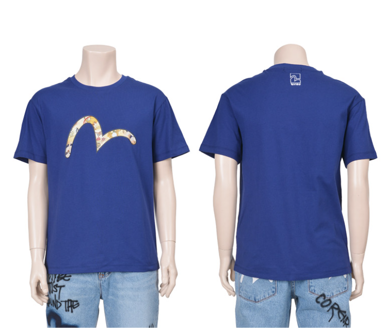 [EVISU KOREA] Loose Fit Print Hills Short Sleeve T-shirt