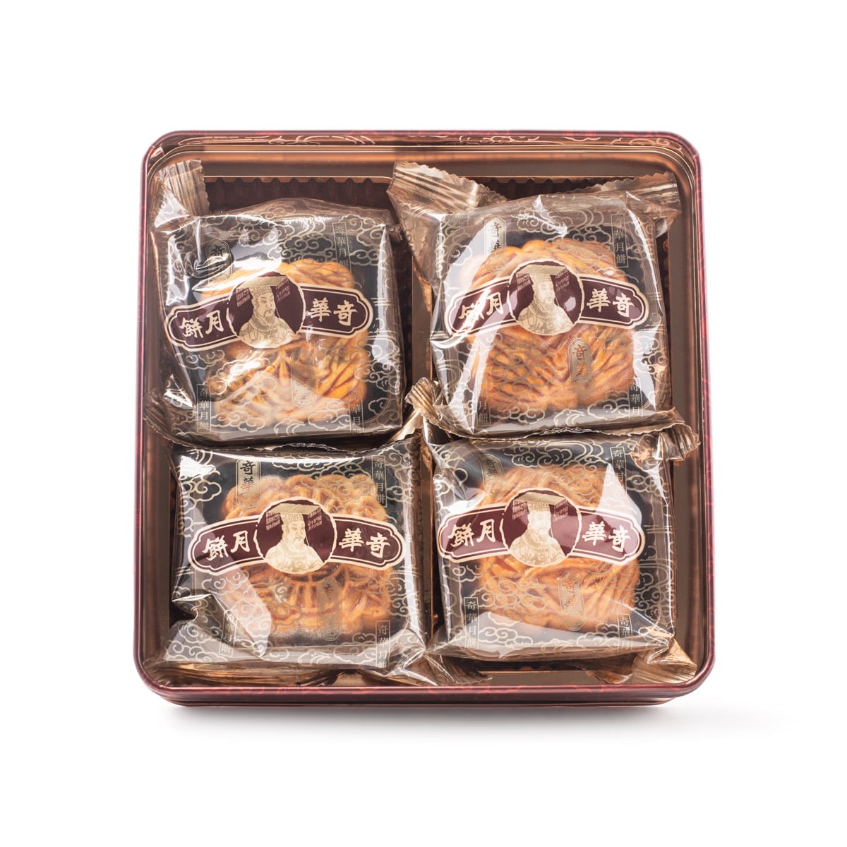 Hong Kong Kee Wah Traditional Mini Mooncake Gift Box (Egg Lotus/Egg Date/Ham/Pineapple)